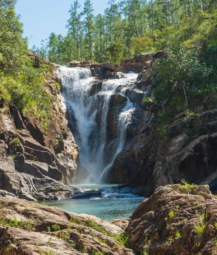 Waterfall adventure tour in the Belize jungle